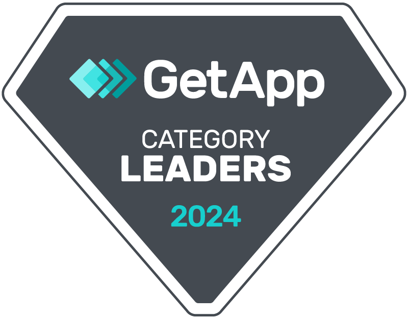 GetApp Category Leaders 2024 badge in a diamond shape.
