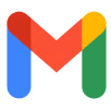 Gmail logo with red, blue, yellow, and green colors forming an M shape.
