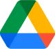 Google Drive icon with triangular shape in green, yellow, and blue colors.